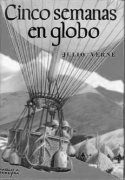 Portada de "Cinco semanas en globo"