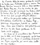 Manuscrito del primer capítulo de La vuelta al mundo en ochenta días